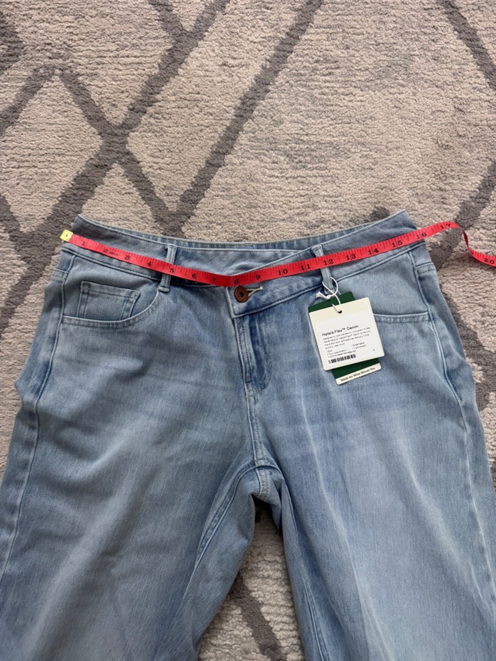 HALARA Pale Blue Wide Leg High-Rise Jeans - Picture 7 of 12